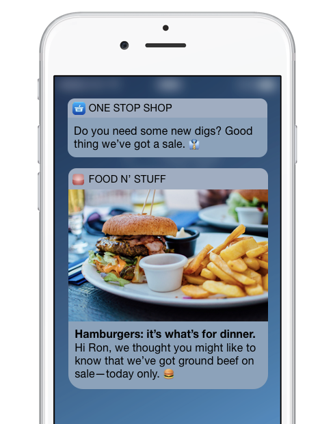 Sample mobile marketing message