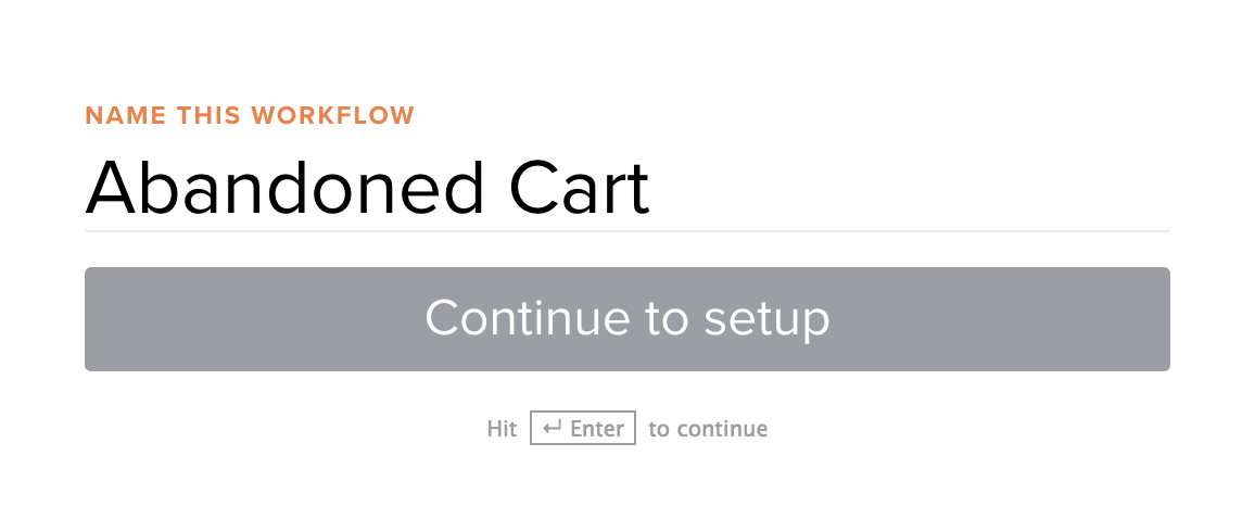 Continue to Setup