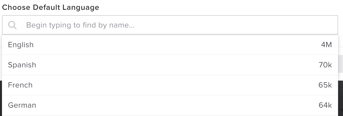 Language metrics