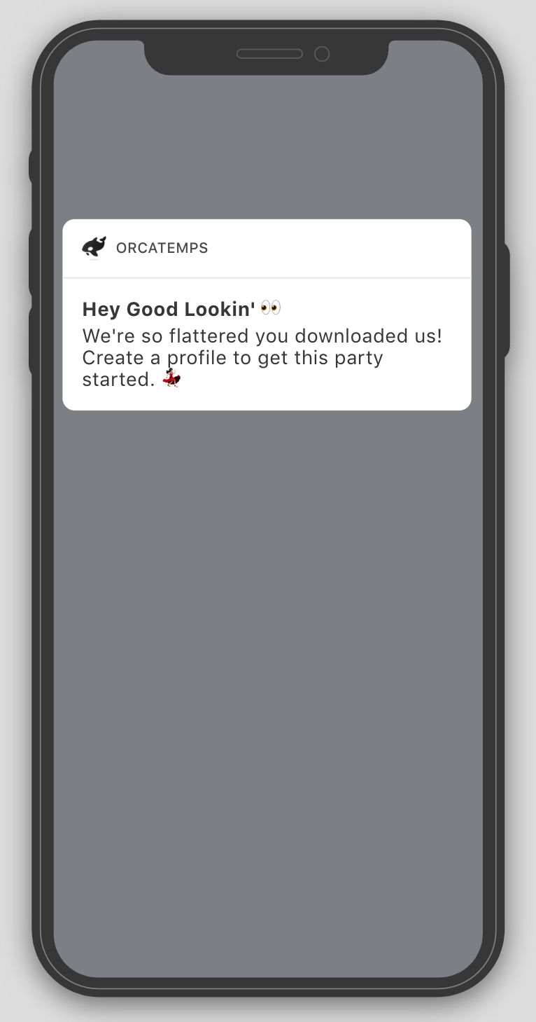 Preview push message