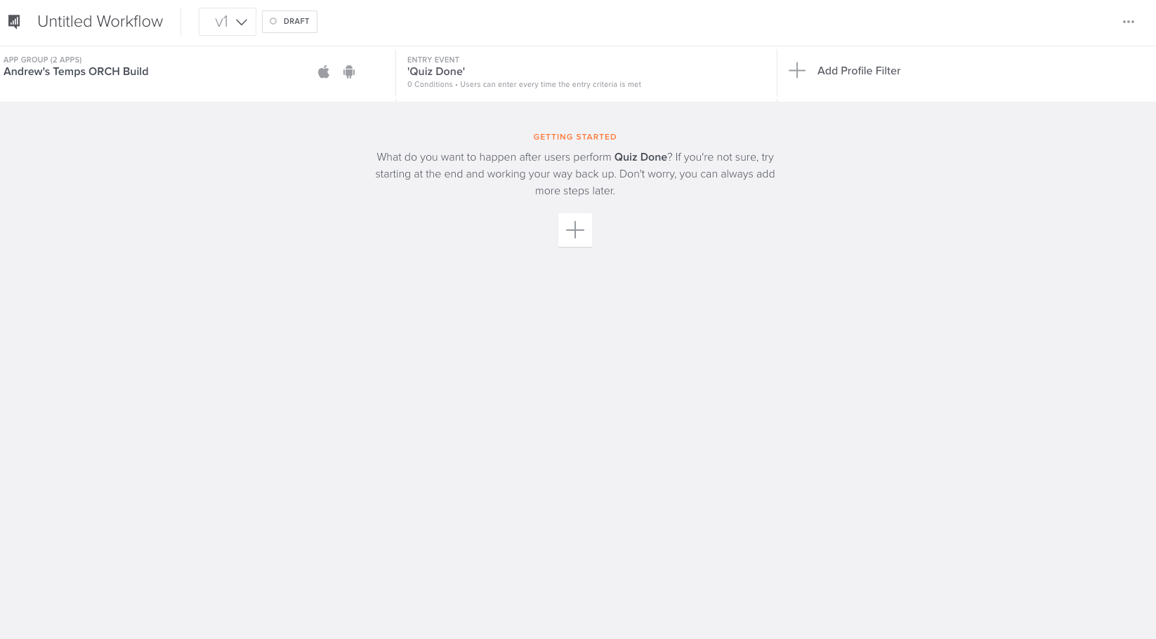 Configure re-entry