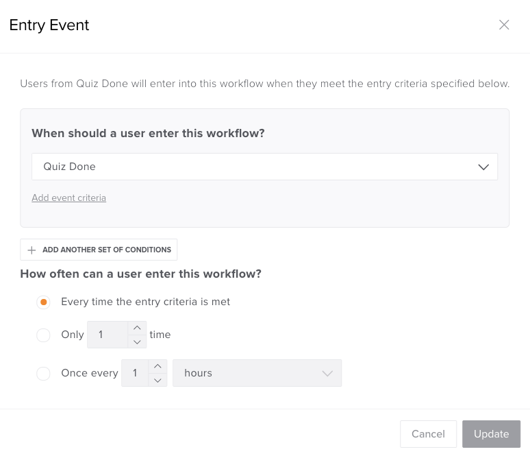 Entry event