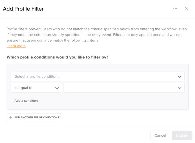 Add profile fiters