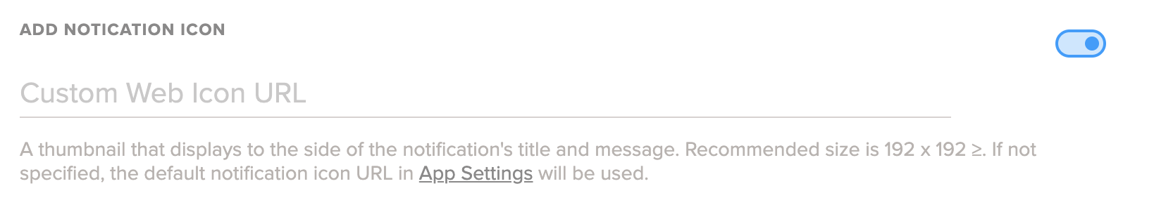 Add notification icon