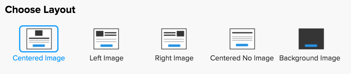 Choose layout