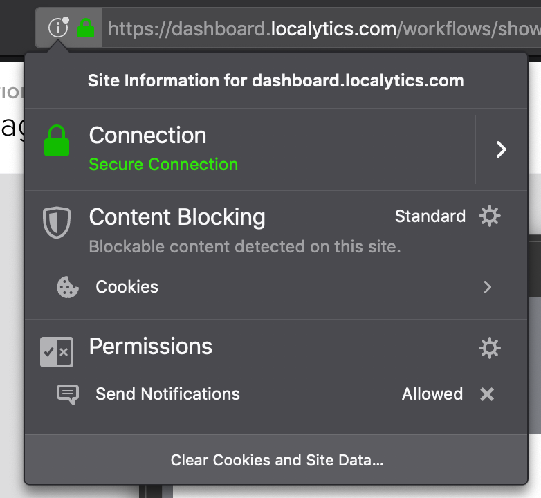Push notifications allowed
