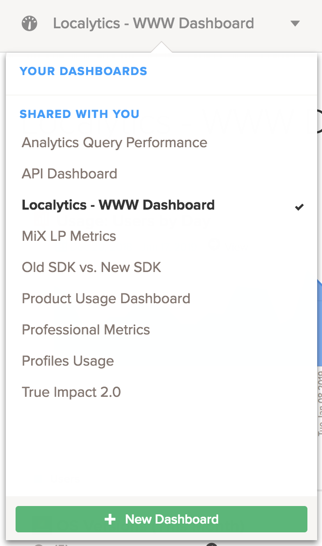 Create custom dashboard