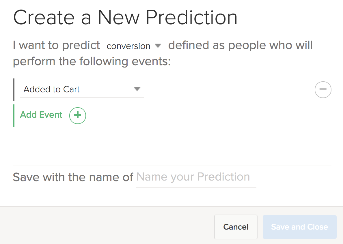 Conversion prediction